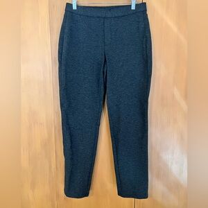 JJill Ponte Slim Leg Pants, pull on, charcoal gray Heather, misses S